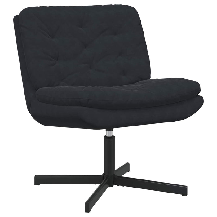 Scaun Relaxant Rotativ Negru 63 x 75 x 76 cm Catifea - WALTI WALTI