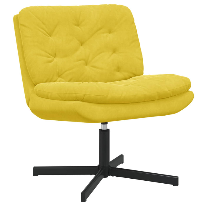Scaun Relaxant Rotativ Galben 63 x 75 x 76 cm Catifea - WALTI WALTI
