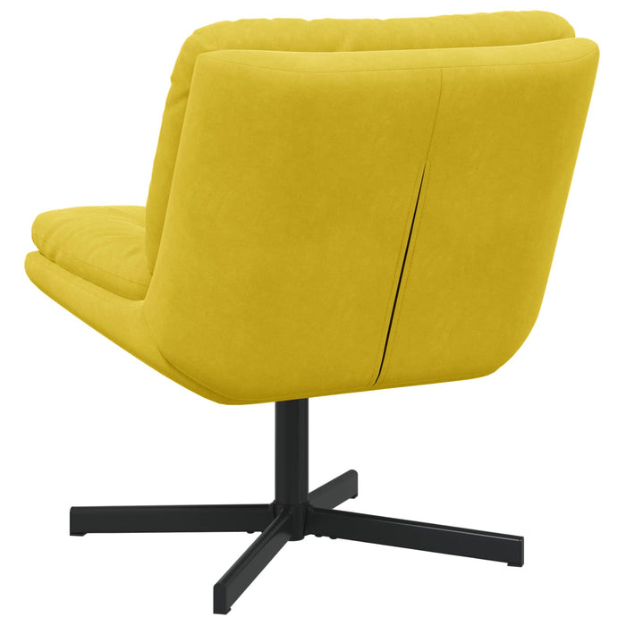 Scaun Relaxant Rotativ Galben 63 x 75 x 76 cm Catifea - WALTI WALTI