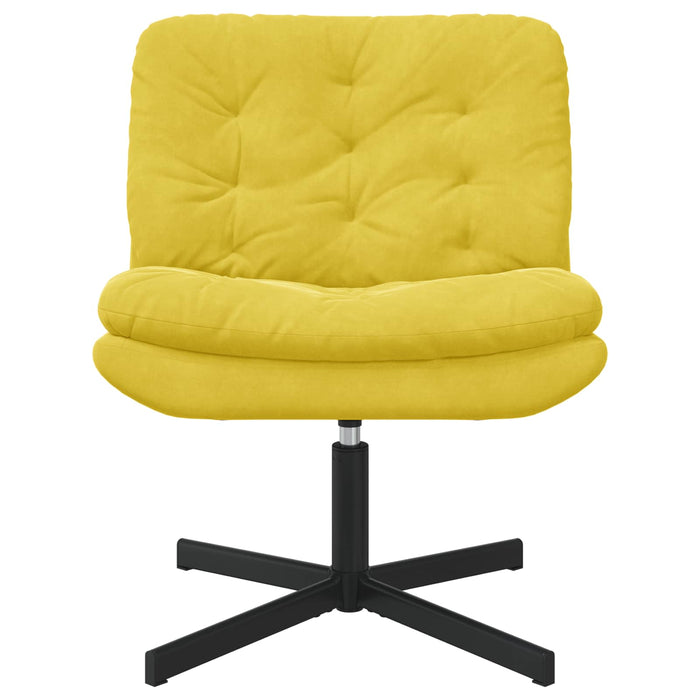 Scaun Relaxant Rotativ Galben 63 x 75 x 76 cm Catifea - WALTI WALTI
