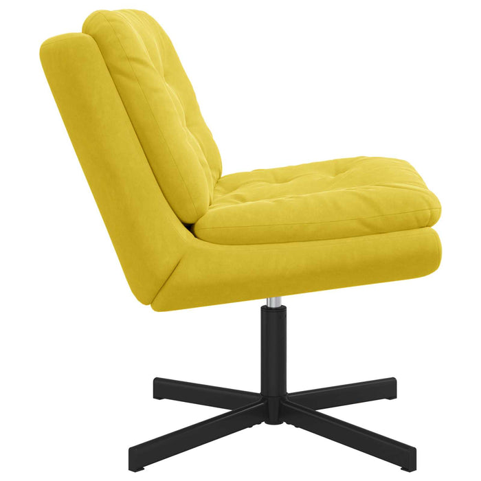 Scaun Relaxant Rotativ Galben 63 x 75 x 76 cm Catifea - WALTI WALTI