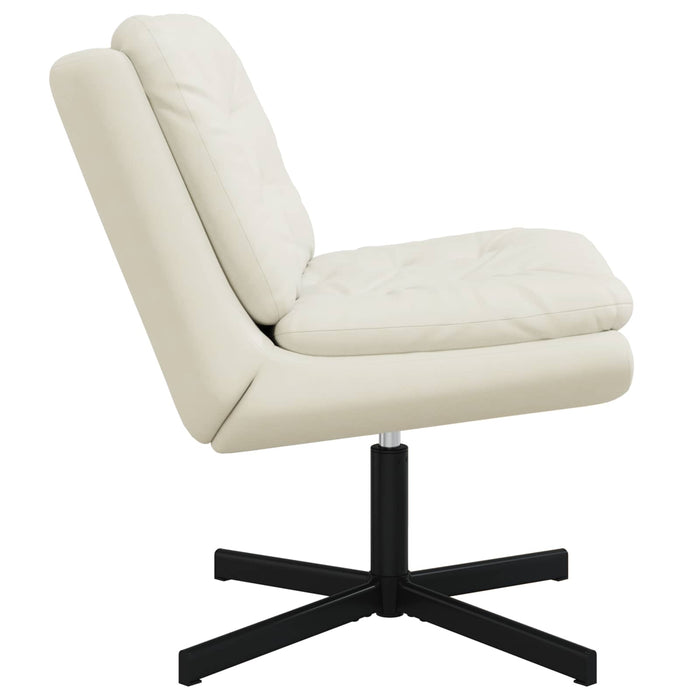 Scaun Relaxant Rotativ Crem 63 x 75 x 76 cm Catifea - WALTI WALTI