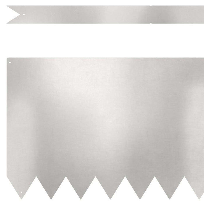 Borduri pentru gazon 30 pcs Argintiu 100 x 0.5 x 30 cm - WALTI WALTI