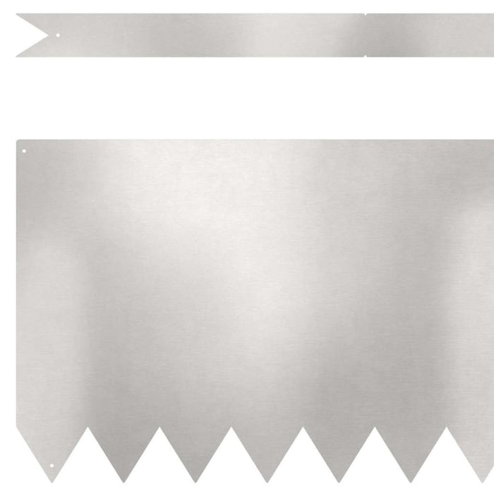 Borduri pentru gazon 50 pcs Argintiu 100 x 0.5 x 30 cm - WALTI WALTI