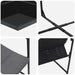 Set de masă pentru grădină 9 pcs Negru Oțel - WALTI WALTI