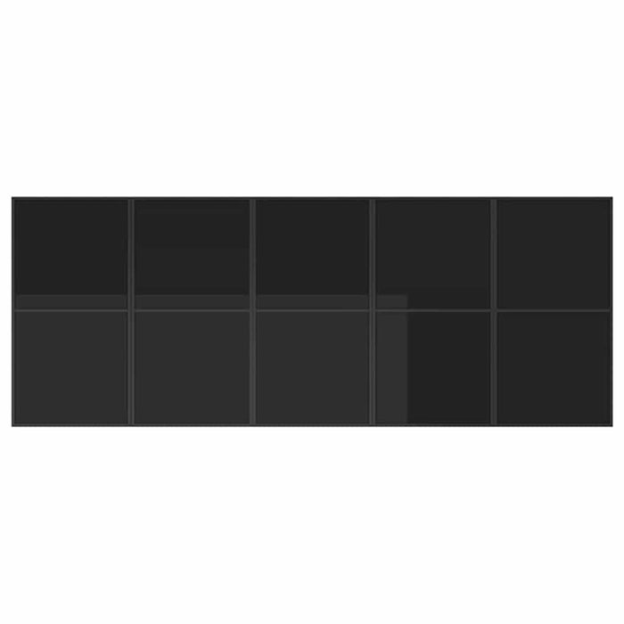 Set de masă pentru grădină 11 pcs Negru Oțel - WALTI WALTI