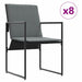 Set de masă pentru grădină 13 pcs Negru Oțel - WALTI WALTI