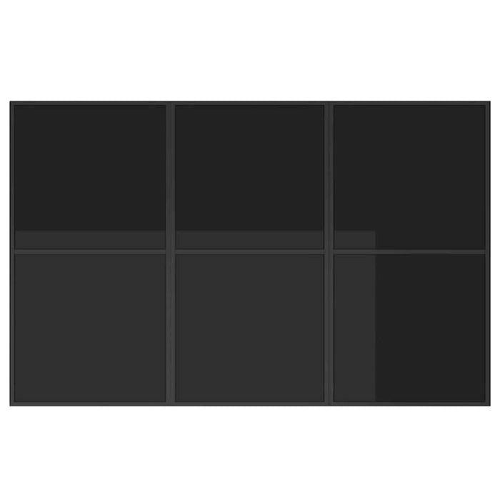 Set de masă pentru grădină 11 pcs Negru Oțel - WALTI WALTI