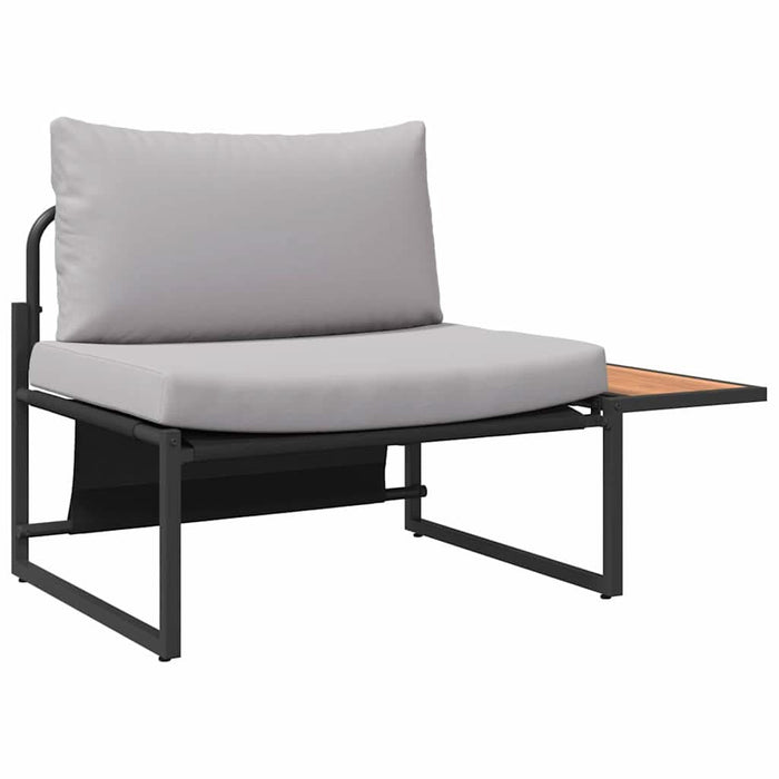 Set de masă pentru grădină 3 pcs Gri deschis Oțel - WALTI WALTI