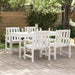 Set de 4 scaune de grădină alb, 65,5x55,5x88 cm, din HDPE - WALTI WALTI