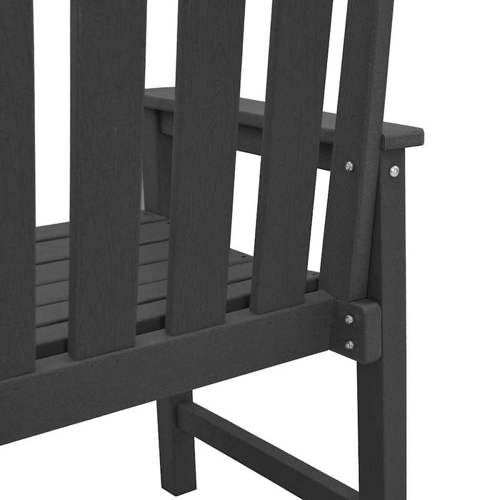 Set de 4 scaune de grădină , negre, dimensiuni 65,5x55,5x88 cm, din HDPE. - WALTI WALTI