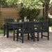 Set de 4 scaune de grădină , negre, dimensiuni 65,5x55,5x88 cm, din HDPE. - WALTI WALTI