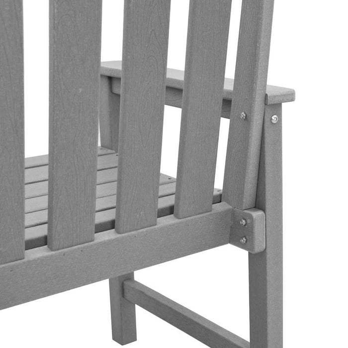Set de 4 scaune de grădină Gri deschis, dimensiuni 65.5x55.5x88 cm, fabricat din HDPE. - WALTI WALTI
