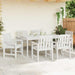 Set de 6 scaune de grădină Alb 65.5x55.5x88 cm HDPE - WALTI WALTI