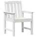Set de 6 scaune de grădină Alb 65.5x55.5x88 cm HDPE - WALTI WALTI