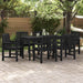 Set 6 scaune de grădină , Negru, 65,5x55,5x88 cm din HDPE - WALTI WALTI