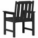 Set 6 scaune de grădină , Negru, 65,5x55,5x88 cm din HDPE - WALTI WALTI
