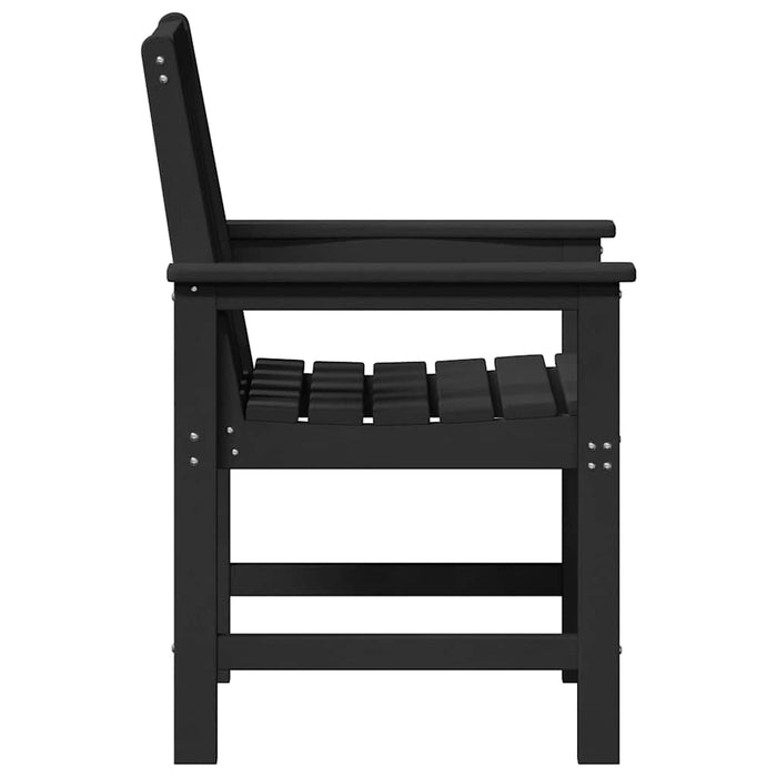 Set 6 scaune de grădină , Negru, 65,5x55,5x88 cm din HDPE - WALTI WALTI