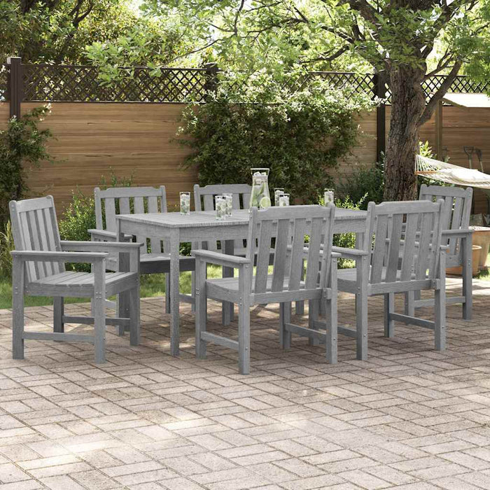 Set de 6 scaune de grădină , gri deschis, 65.5x55.5x88 cm, din HDPE - WALTI WALTI