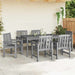 Set de 6 scaune de grădină , gri deschis, 65.5x55.5x88 cm, din HDPE - WALTI WALTI