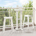 Set bar de grădină 3 pcs Alb HDPE - WALTI WALTI