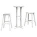 Set bar de grădină 3 pcs Alb HDPE - WALTI WALTI
