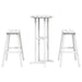 Set bar de grădină 3 pcs Alb HDPE - WALTI WALTI