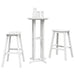 Set bar de grădină 3 pcs Alb HDPE - WALTI WALTI