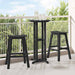 Set bar de grădină 3 pcs Negru HDPE - WALTI WALTI