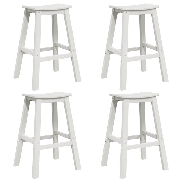 Set bar de grădină 4 pcs Alb HDPE - WALTI WALTI