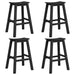 Set bar de grădină 4 pcs Negru HDPE - WALTI WALTI