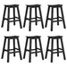 Set bar de grădină 6 pcs Negru HDPE - WALTI WALTI