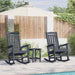 Set lounge grădină 3 piese, Bleumarin, HDPE - WALTI WALTI