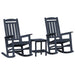 Set lounge grădină 3 piese, Bleumarin, HDPE - WALTI WALTI