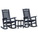 Set lounge grădină 3 piese, Bleumarin, HDPE - WALTI WALTI
