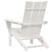 Scaune pliabile Adirondack set de 2 buc, albe, 74.5x80.5x90 cm, din HDPE - WALTI WALTI