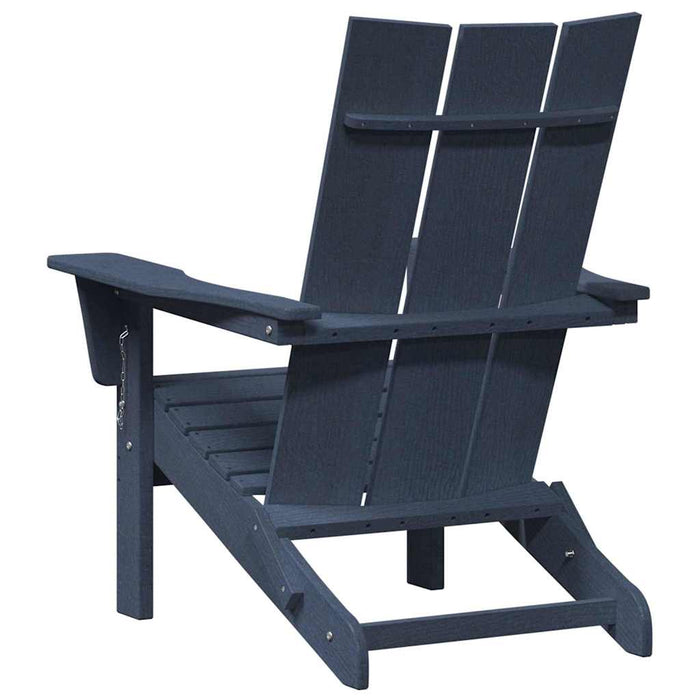Scaunele Adirondack pliabile , 2 buc, Bleumarin, dimensiuni 74.5x80.5x90 cm, din HDPE - WALTI WALTI