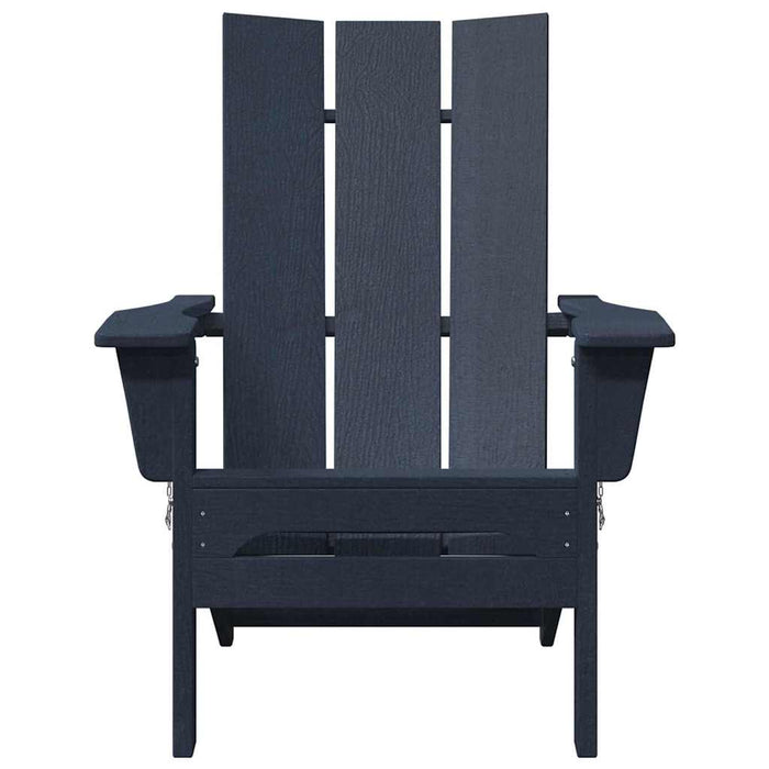 Scaunele Adirondack pliabile , 2 buc, Bleumarin, dimensiuni 74.5x80.5x90 cm, din HDPE - WALTI WALTI