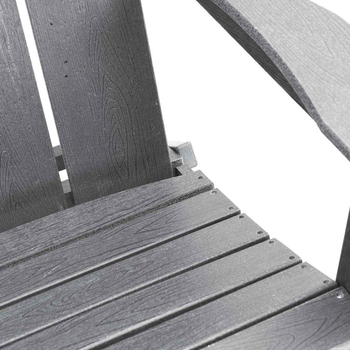 Scaune Adirondack pliabile , 2 buc, gri deschis, 74.5x80.5x90 cm, din HDPE. - WALTI WALTI