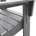 Scaune Adirondack pliabile , 2 buc, gri deschis, 74.5x80.5x90 cm, din HDPE. - WALTI WALTI