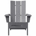 Scaune Adirondack pliabile , 2 buc, gri deschis, 74.5x80.5x90 cm, din HDPE. - WALTI WALTI