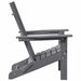 Scaune Adirondack pliabile , 2 buc, gri deschis, 74.5x80.5x90 cm, din HDPE. - WALTI WALTI