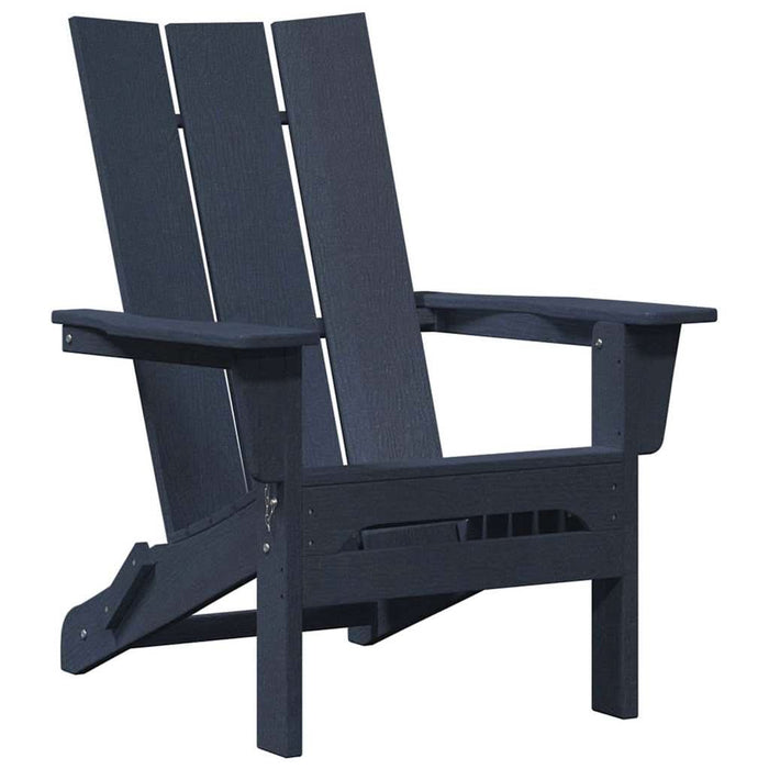 Set lounge pentru grădină, 3 piese, bleumarin HDPE - WALTI WALTI