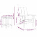 Set lounge pentru grădină, 3 piese, bleumarin HDPE - WALTI WALTI