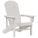 Scaune Adirondack , 2 bucăți, albe, dimensiuni 74x82x90 cm, din HDPE - WALTI WALTI