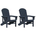 Set 2 scaune Adirondack bleumarin de la , 74x82x90 cm, din HDPE - WALTI WALTI