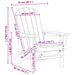 Set 2 scaune Adirondack bleumarin de la , 74x82x90 cm, din HDPE - WALTI WALTI