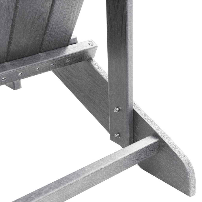 Set de 2 scaune Adirondack Gri deschis 74x82x90 cm din HDPE - WALTI WALTI