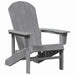 Set de 2 scaune Adirondack Gri deschis 74x82x90 cm din HDPE - WALTI WALTI