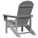 Set de 2 scaune Adirondack Gri deschis 74x82x90 cm din HDPE - WALTI WALTI